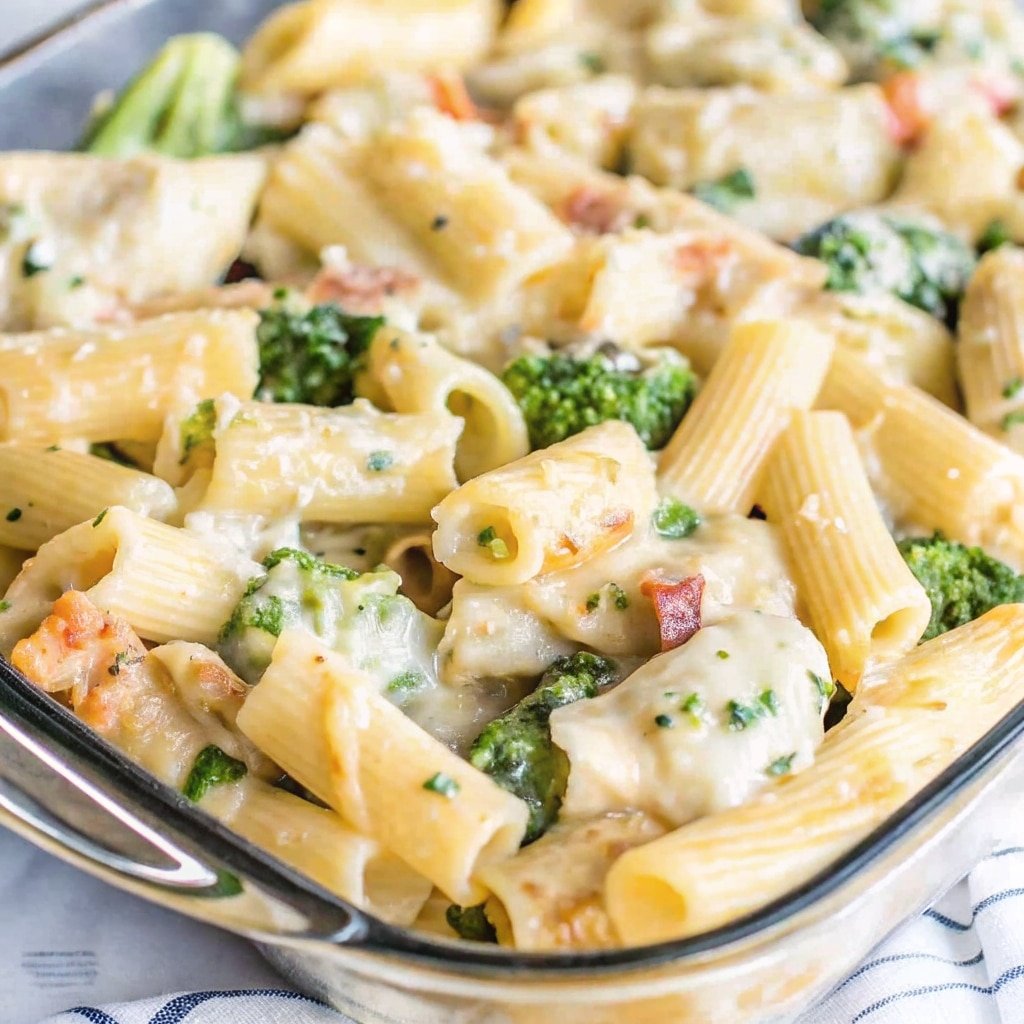 Chicken Broccoli Alfredo Bake: Creamy, Easy & Budget-Friendly 1 Chicken broccoli alfredo bake hot and fresh