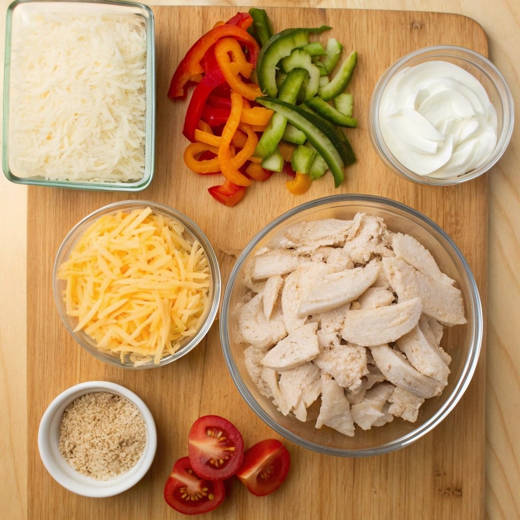 Chicken Fajita Casserole with Rice – Easy Family Favorite Dinner 2 Ingredients for chicken fajita casserole with rice