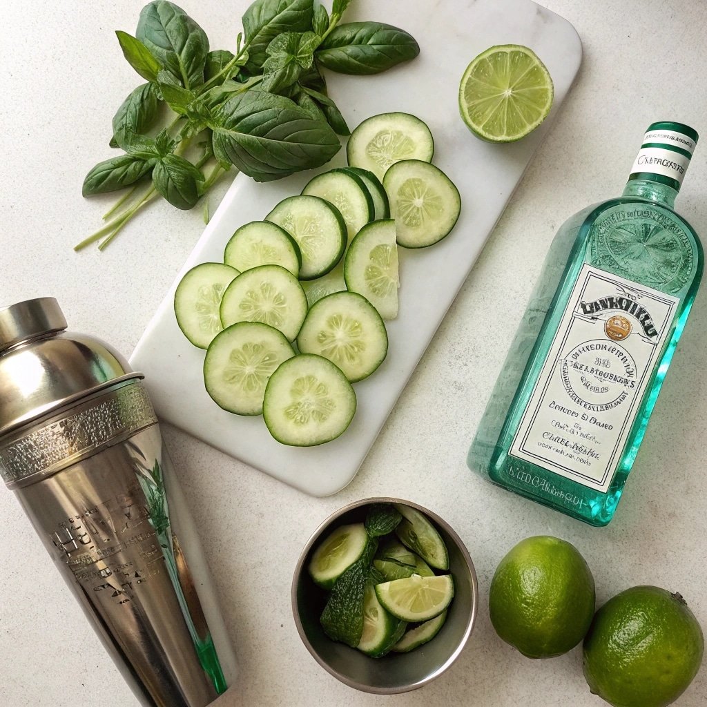Cucumber Basil Gimlet Recipe: Easy, Refreshing, and Budget-Friendly 2 Ingredients for cucumber basil gimlet