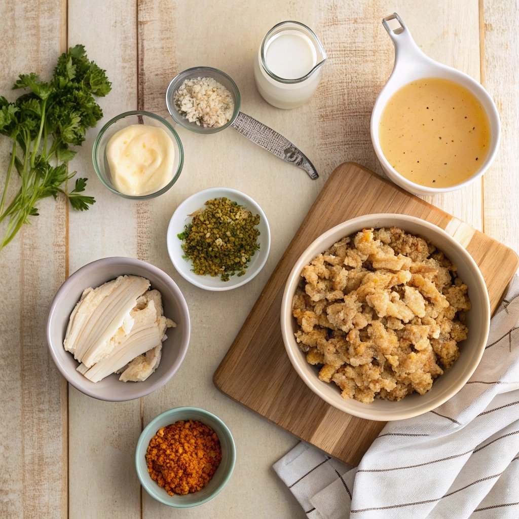 Dolly’s Chicken and Stuffing Casserole: Easy Comfort Food on a Budget 2 Ingredients for Dolly's chicken and stuffing casserole