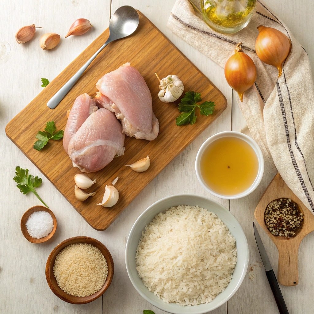 Smothered Chicken and Rice: Easy, Family-Friendly Comfort Food 2 Ingredients for smothered chicken and rice